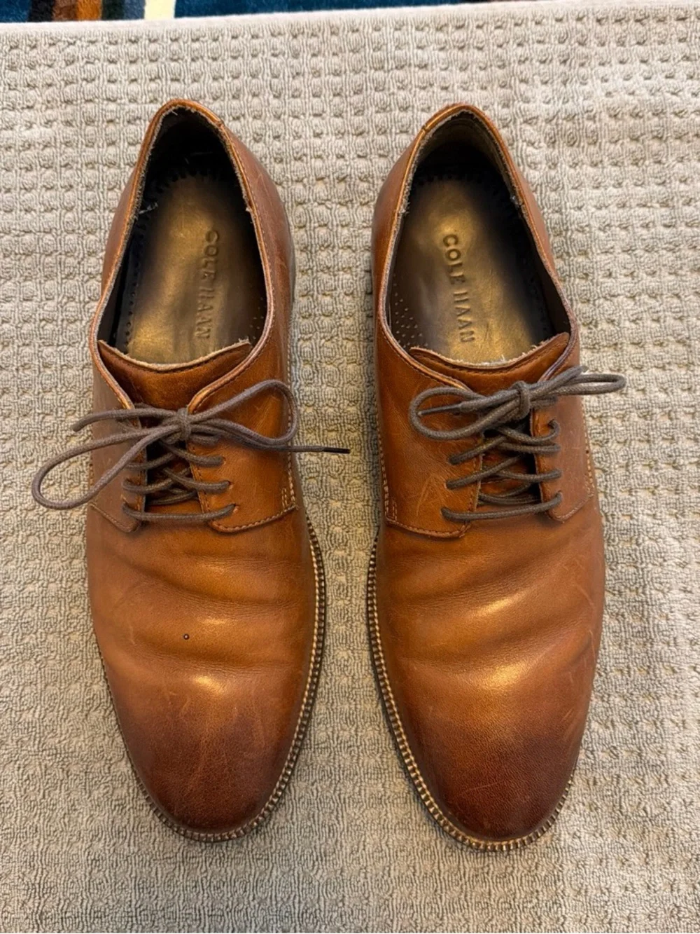 Cole Haan Brown Leather Oxfords